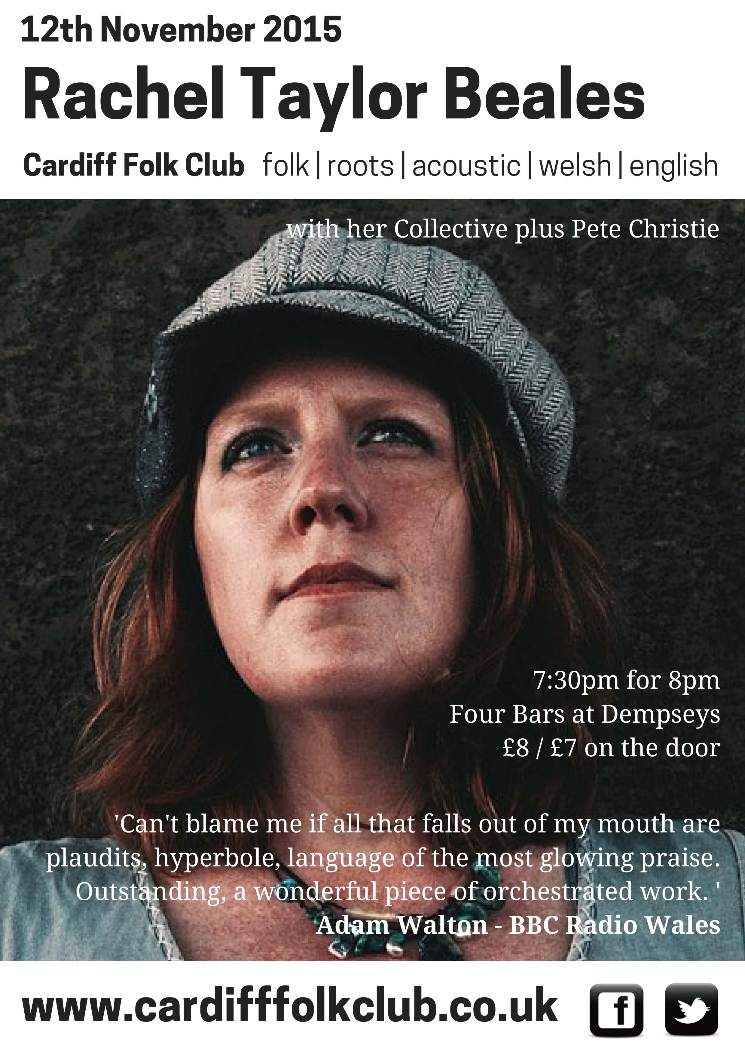 Cardiff Folk Club: Rachel Taylor-Beales