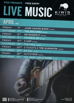 Kiwis: April Live Music