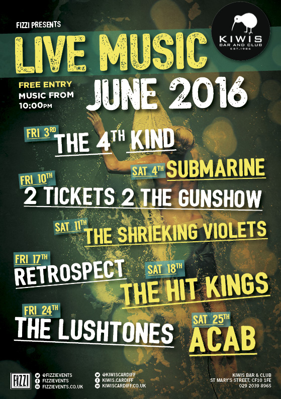 Kiwis: June Live Music
