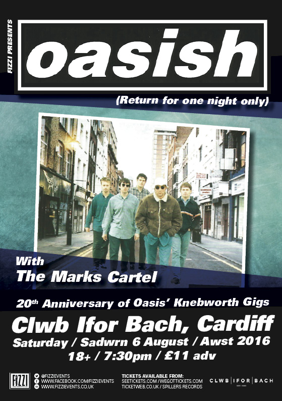 Oasish (20th Anniversary of Oasis’ Knebworth gigs)