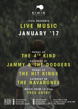Kiwis: January 2017 Live Music