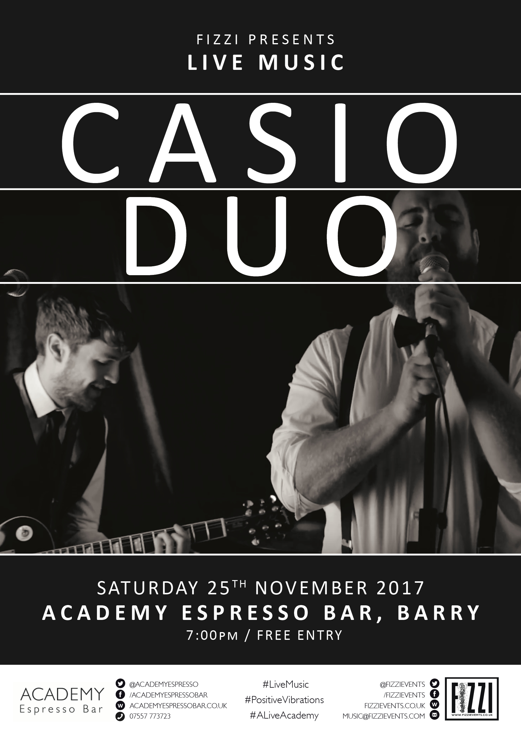 Casio Duo – Academy Espresso Bar, Barry