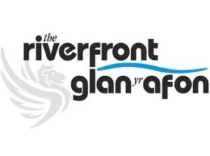 The logo of one of our partners, The Riverfront Theatre and Arts Centre.